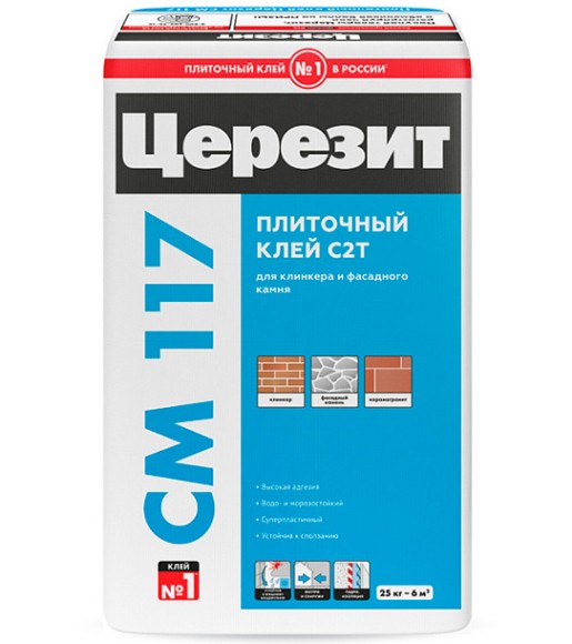 Ceresit CM 117 Клей для клинкера и фасадного камня Серый