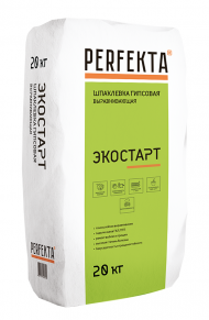 Perfekta Экостарт Шпаклевка гипсовая выравнивающая, 20 кг. Perfekta Экостарт Шпаклевка гипсовая выравнивающая, 20 кг.