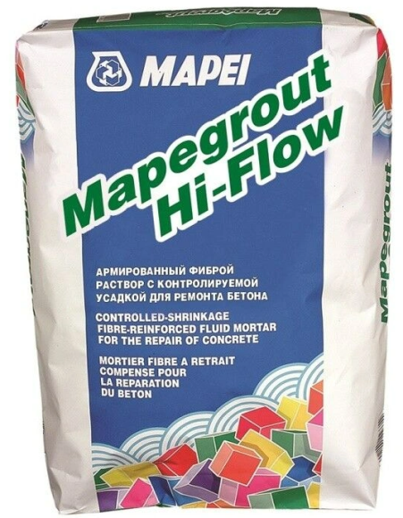 Mapei Mapegrout Hi-Flow Ремонтная смесь для бетона 25 кг.