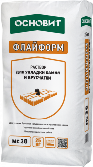 Основит Флайформ MC30 Раствор для укладки камня с одновременной расшивкой шва, 25 кг. Основит Флайформ MC30 Раствор для укладки камня с одновременной расшивкой шва, 25 кг.