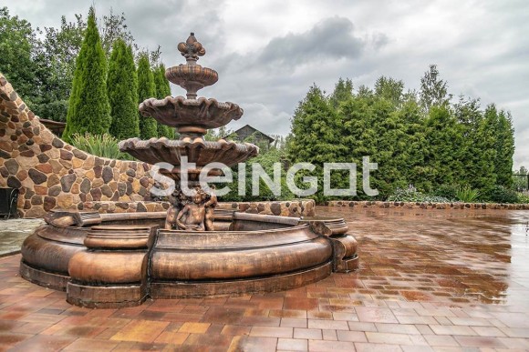 STEINGOT Бавария Терракота тротуарная плитка 60 мм. STEINGOT Бавария Терракота тротуарная плитка 60 мм.