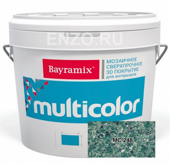 Bayramix Multicolor Штукатурка декоративная Мозаичная с объёмным 3D рисунком, 10 кг.