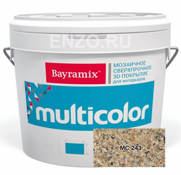 Bayramix Multicolor Штукатурка декоративная Мозаичная с объёмным 3D рисунком, 10 кг.