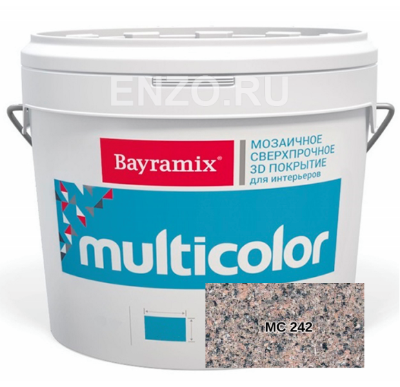 Bayramix Multicolor Штукатурка декоративная Мозаичная с объёмным 3D рисунком, 10 кг.