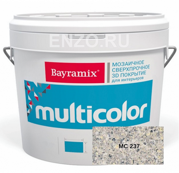 Bayramix Multicolor Штукатурка декоративная Мозаичная с объёмным 3D рисунком, 10 кг.