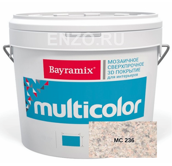 Bayramix Multicolor Штукатурка декоративная Мозаичная с объёмным 3D рисунком, 10 кг.