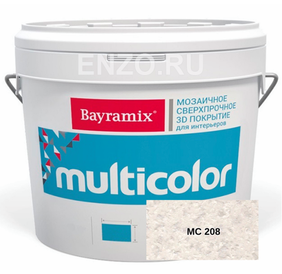Bayramix Multicolor Штукатурка декоративная Мозаичная с объёмным 3D рисунком, 10 кг.