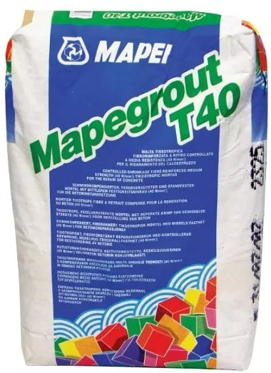 Mapei Mapegrout T40 Ремонтная смесь для бетона 25 кг.