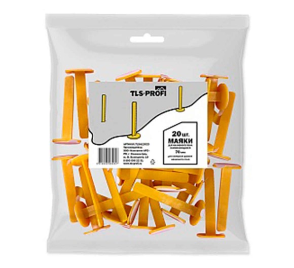 TLS-Profi Маяки для наливного пола 70 мм 20 шт. (TLSZA102023) TLS-Profi Маяки для наливного пола 70 мм 20 шт. (TLSZA102023)