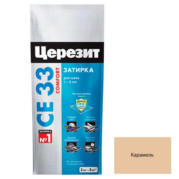 Ceresit CE 33 Цементная затирка для плитки 2 кг. Ceresit CE 33 Цементная затирка для плитки 2 кг.