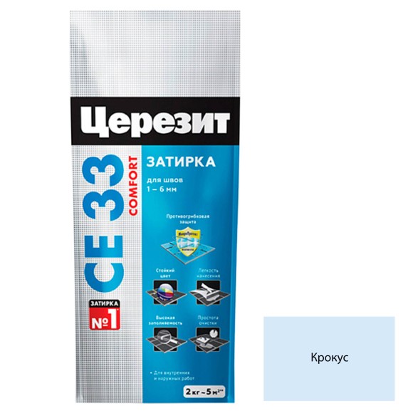 Ceresit CE 33 Цементная затирка для плитки 2 кг. Ceresit CE 33 Цементная затирка для плитки 2 кг.