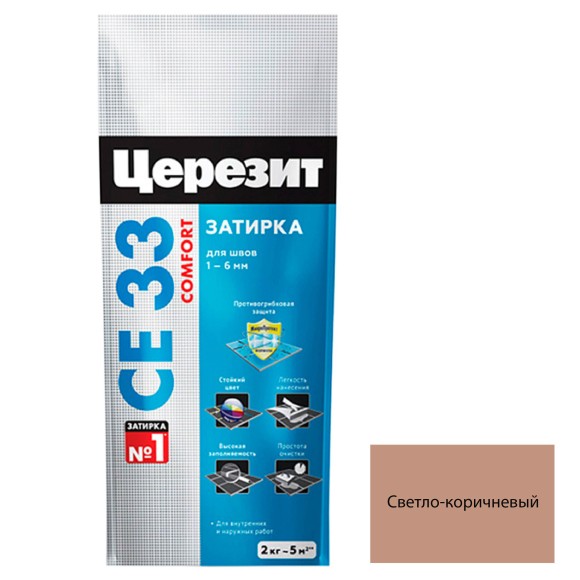 Ceresit CE 33 Цементная затирка для плитки 2 кг. Ceresit CE 33 Цементная затирка для плитки 2 кг.