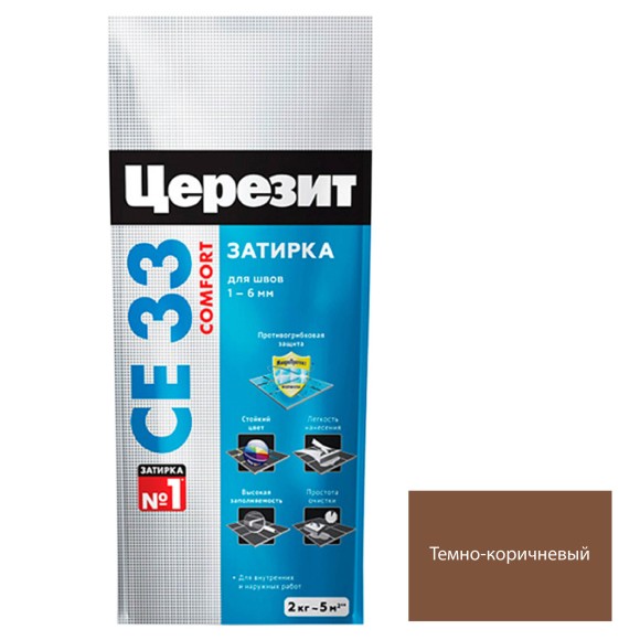 Ceresit CE 33 Цементная затирка для плитки 2 кг. Ceresit CE 33 Цементная затирка для плитки 2 кг.