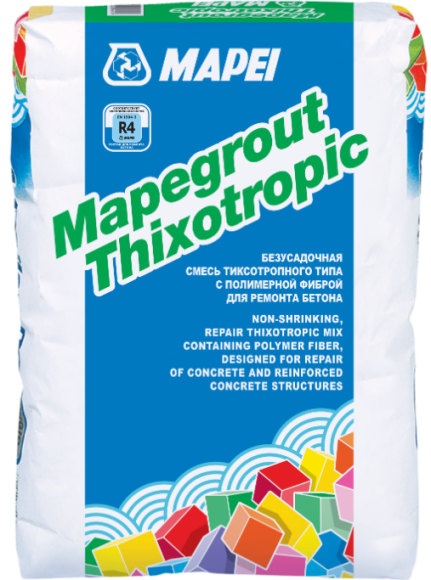 Mapei Mapegrout Thixotropic Ремонтная смесь для бетона 25 кг.