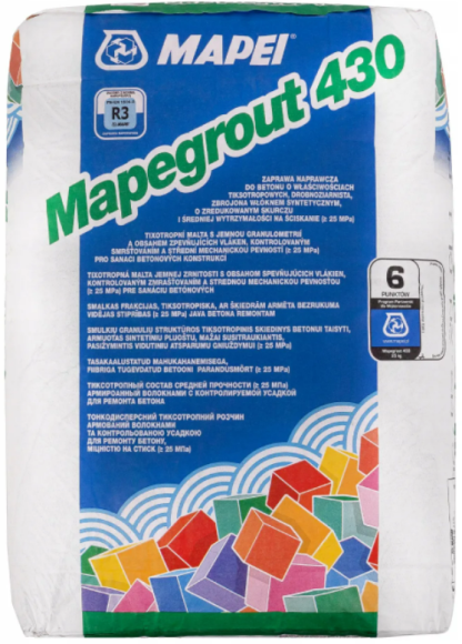 Mapei Mapegrout 430 Ремонтная смесь для бетона 25 кг.