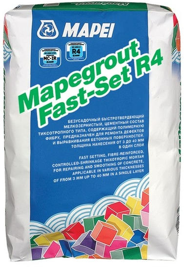 Mapei Mapegrout Fast-Set R4 Ремонтная смесь для бетона 25 кг.