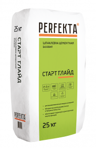 Perfekta Старт Глайд МН Шпаклевка цементная базовая, Белая 25 кг. Perfekta Старт Глайд МН Шпаклевка цементная базовая, Белая 25 кг.