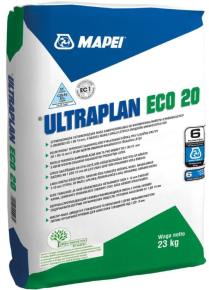 Mapei Ultraplan ECO 20 Смесь самовыравнивающаяся 23 кг.
