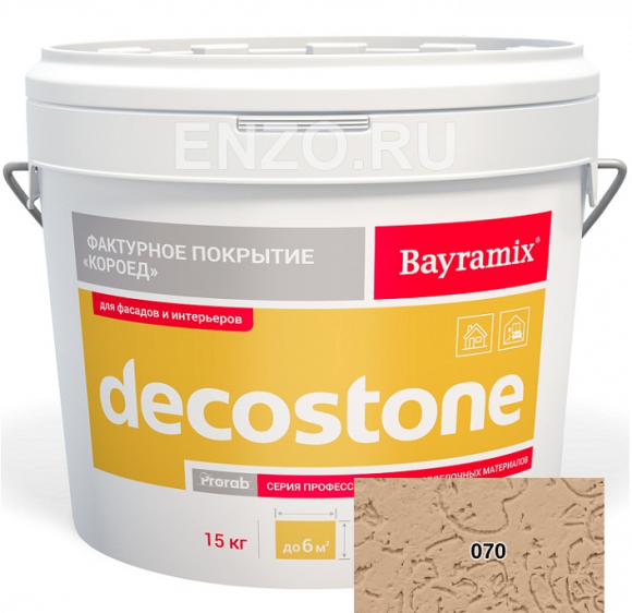 Bayramix Decostone Штукатурка декоративная Короед, зерно 2,5-3 мм 15 кг. Bayramix Decostone Штукатурка декоративная Короед, зерно 2,5-3 мм 15 кг.