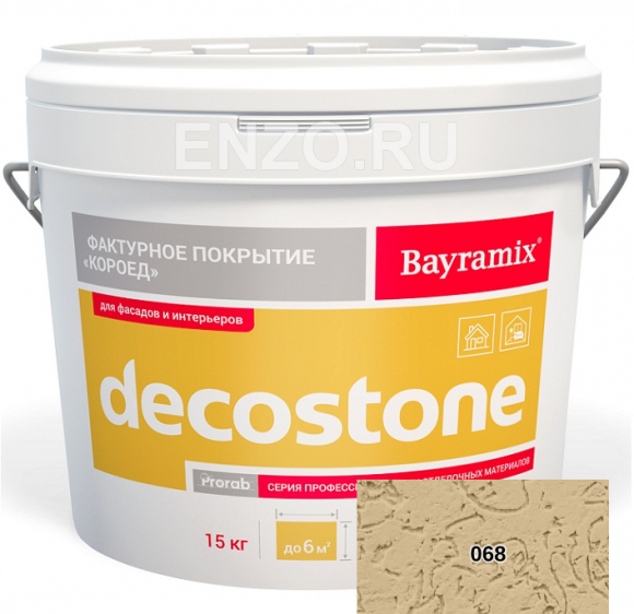 Bayramix Decostone Штукатурка декоративная Короед, зерно 2,5-3 мм 15 кг. Bayramix Decostone Штукатурка декоративная Короед, зерно 2,5-3 мм 15 кг.