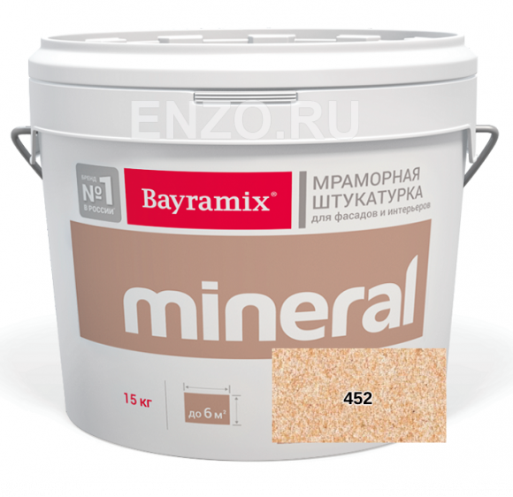Bayramix Mineral Штукатурка декоративная Мозаичная, зерно 0,7-1,2 мм, 15 кг.