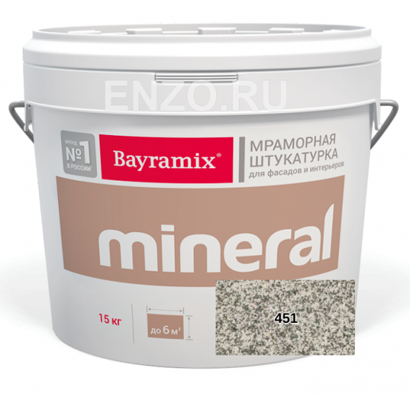 Bayramix Mineral Штукатурка декоративная Мозаичная, зерно 0,7-1,2 мм, 15 кг.