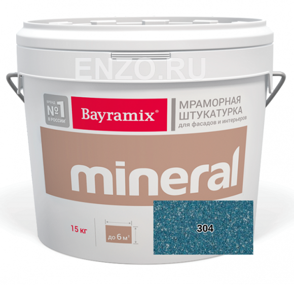 Bayramix Mineral Штукатурка декоративная Мозаичная, зерно 0,7-1,2 мм, 15 кг.