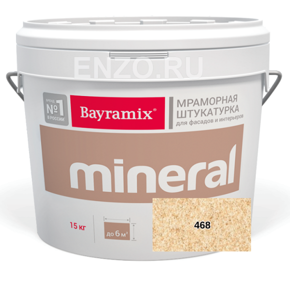 Bayramix Mineral Штукатурка декоративная Мозаичная, зерно 0,7-1,2 мм, 15 кг.