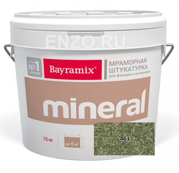 Bayramix Mineral Штукатурка декоративная Мозаичная, зерно 0,7-1,2 мм, 15 кг.