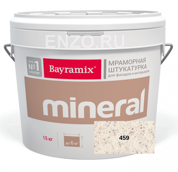Bayramix Mineral Штукатурка декоративная Мозаичная, зерно 0,7-1,2 мм, 15 кг.