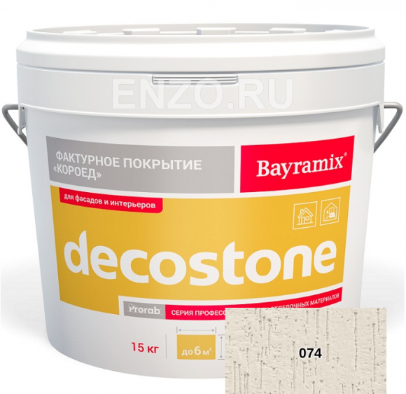 Bayramix Decostone Штукатурка декоративная Короед, зерно 1,2-2 мм 15 кг. Bayramix Decostone Штукатурка декоративная Короед, зерно 1,2-2 мм 15 кг.