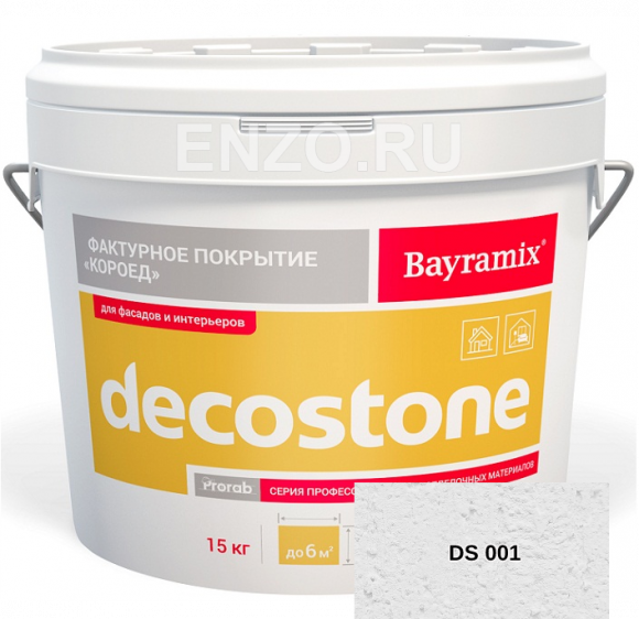 Bayramix Decostone Штукатурка декоративная Короед, зерно 1,2-2 мм 15 кг. Bayramix Decostone Штукатурка декоративная Короед, зерно 1,2-2 мм 15 кг.