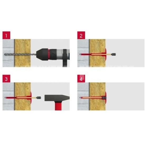 Litokol Litotherm Termoclip Дюбель с гвоздем фасадный для теплоизоляции 120 мм, 410 штук Litokol Litotherm Termoclip Дюбель с гвоздем фасадный для теплоизоляции 120 мм, 410 штук