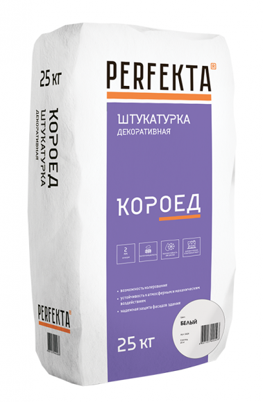Perfekta Штукатурка декоративная Короед, зерно 2 мм, 25 кг. Perfekta Штукатурка декоративная Короед, зерно 2 мм, 25 кг.