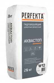 Perfekta Аквастоп W12 Гидроизоляция цементная обмазочная, 20 кг. Perfekta Аквастоп W12 Гидроизоляция цементная обмазочная, 20 кг.