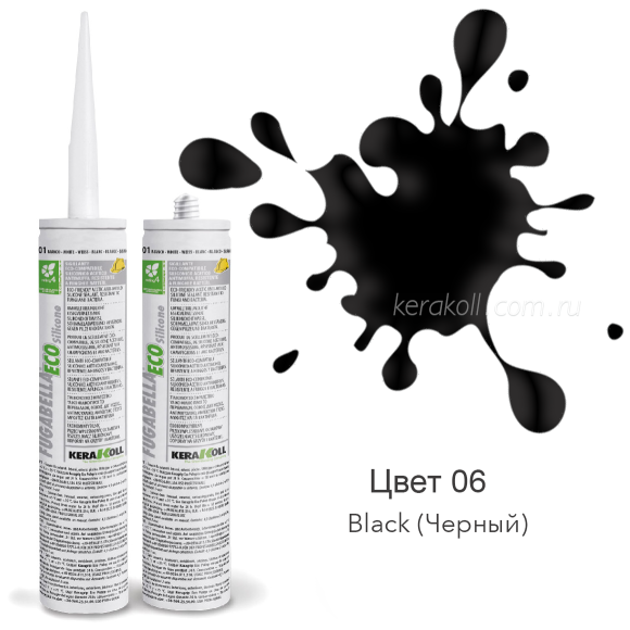 KERAKOLL FUGABELLA ECO Silicone 06 Black KERAKOLL FUGABELLA ECO Silicone 06 Black