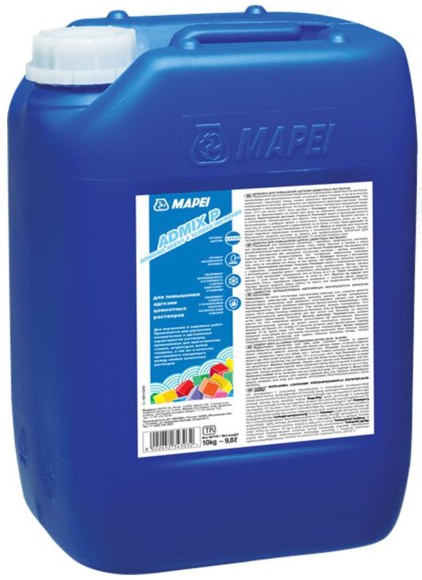 Mapei Admix P Добавка в растворы, пластификатор увеличения адгезии 10 кг.