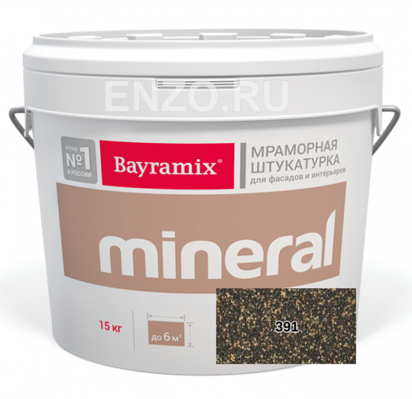 Bayramix Mineral Saftas Штукатурка декоративная Мозаичная, зерно 0,7-1,2 мм, 15 кг.