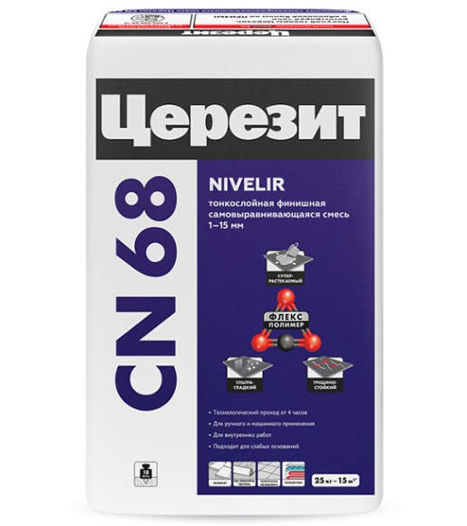 Ceresit CN 68 Смесь для выравнивания пола -25 кг. Ceresit CN 68 Смесь для выравнивания пола -25 кг.