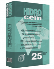 Litokol Hidrocem Гидроизоляция цементная, Серый 25 кг Litokol Hidrocem Гидроизоляция цементная, Серый 25 кг