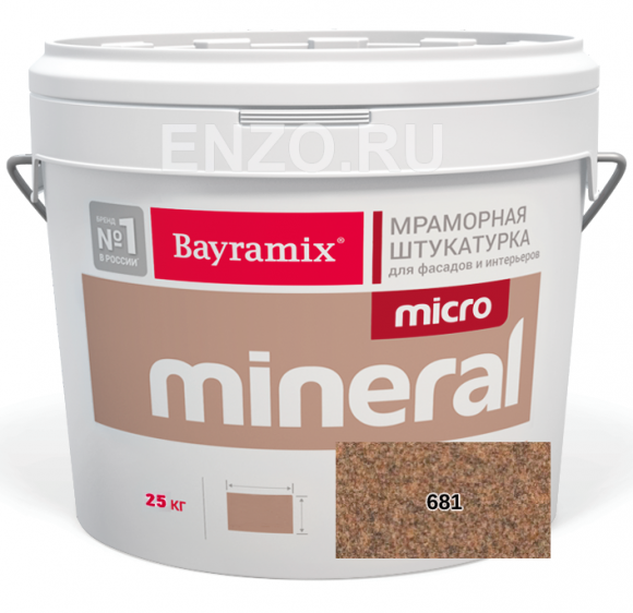 Bayramix Micro Mineral Штукатурка декоративная Мозаичная, 0.2-0.5 мм, 25 кг.