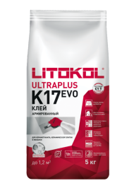 Litokol K17 Клей для керамической плитки и керамогранита, 5 кг.