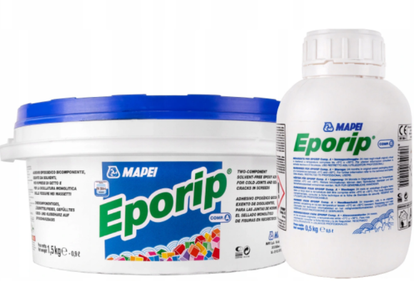 Mapei EPORIP (компоненты А+В) Двухкомпонентный эпоксидный клей 2 кг.