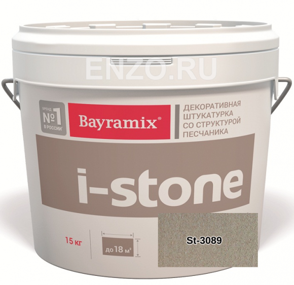 Bayramix i-Stone Штукатурка декоративная Песчаник, зерно 0.1-0.5 мм, 15 кг.