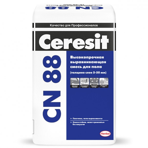 Ceresit CN 88 Смесь для выравнивания пола 5-50 мм, 25 кг.