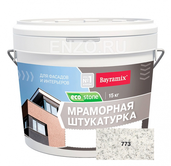 Bayramix Ecostone Штукатурка декоративная зерно 0.5 - 1 мм 15 кг Bayramix Ecostone Штукатурка декоративная зерно 0.5 - 1 мм 15 кг