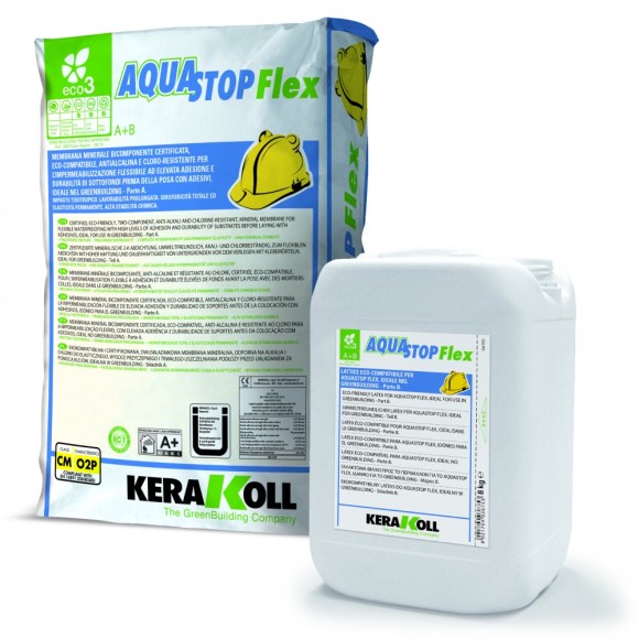 Kerakoll Aquastop Flex Двухкомпонентная гидроизоляция А + B 32 кг.