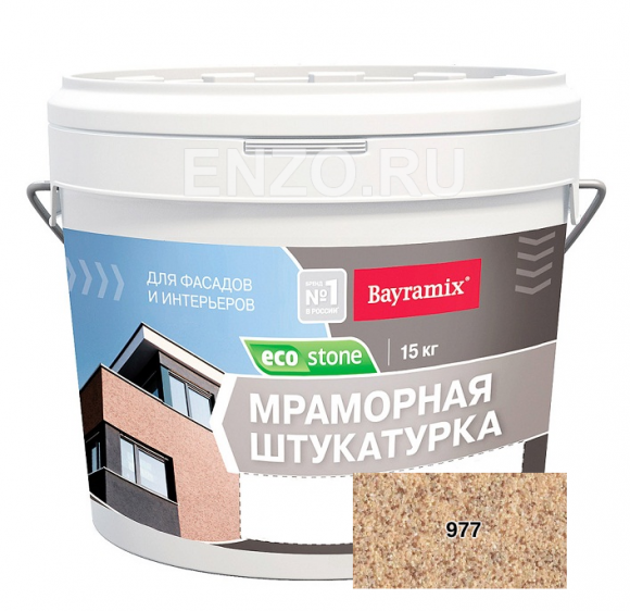 Bayramix Ecostone Штукатурка декоративная зерно 1 - 1.5 мм 15 кг Bayramix Ecostone Штукатурка декоративная зерно 1 - 1.5 мм 15 кг