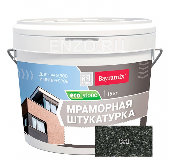 Bayramix Ecostone Штукатурка декоративная зерно 1 - 1.5 мм 15 кг Bayramix Ecostone Штукатурка декоративная зерно 1 - 1.5 мм 15 кг