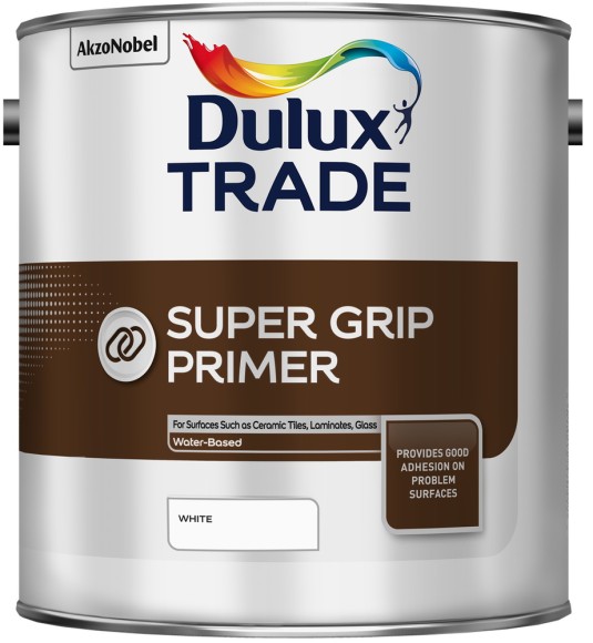 Dulux Super Grip Primer грунтовка для сложных поверхностей, кафель, стекло, пластик, белая.